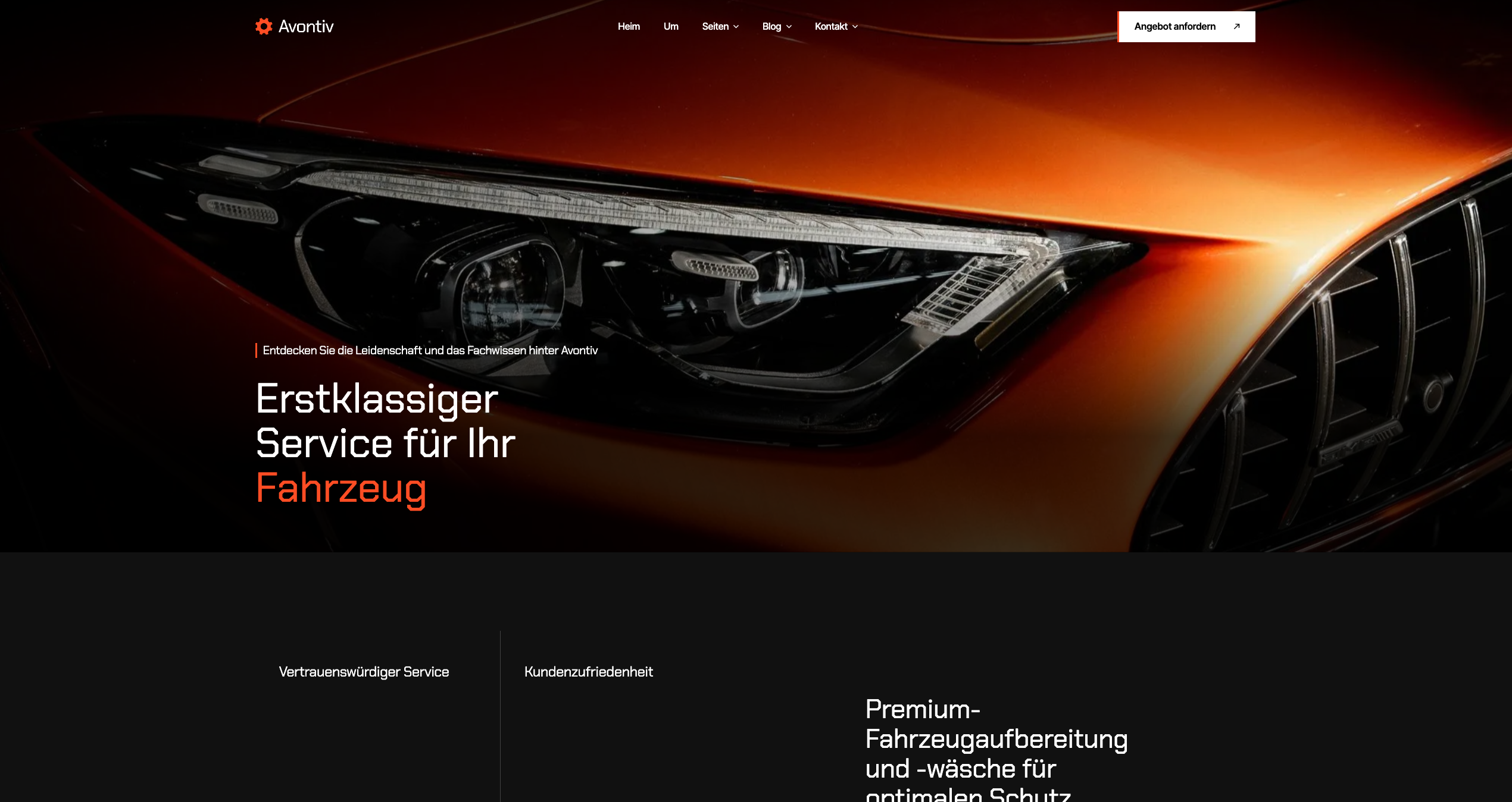Webdesign Autowäsche Hamburg — Beam Sites